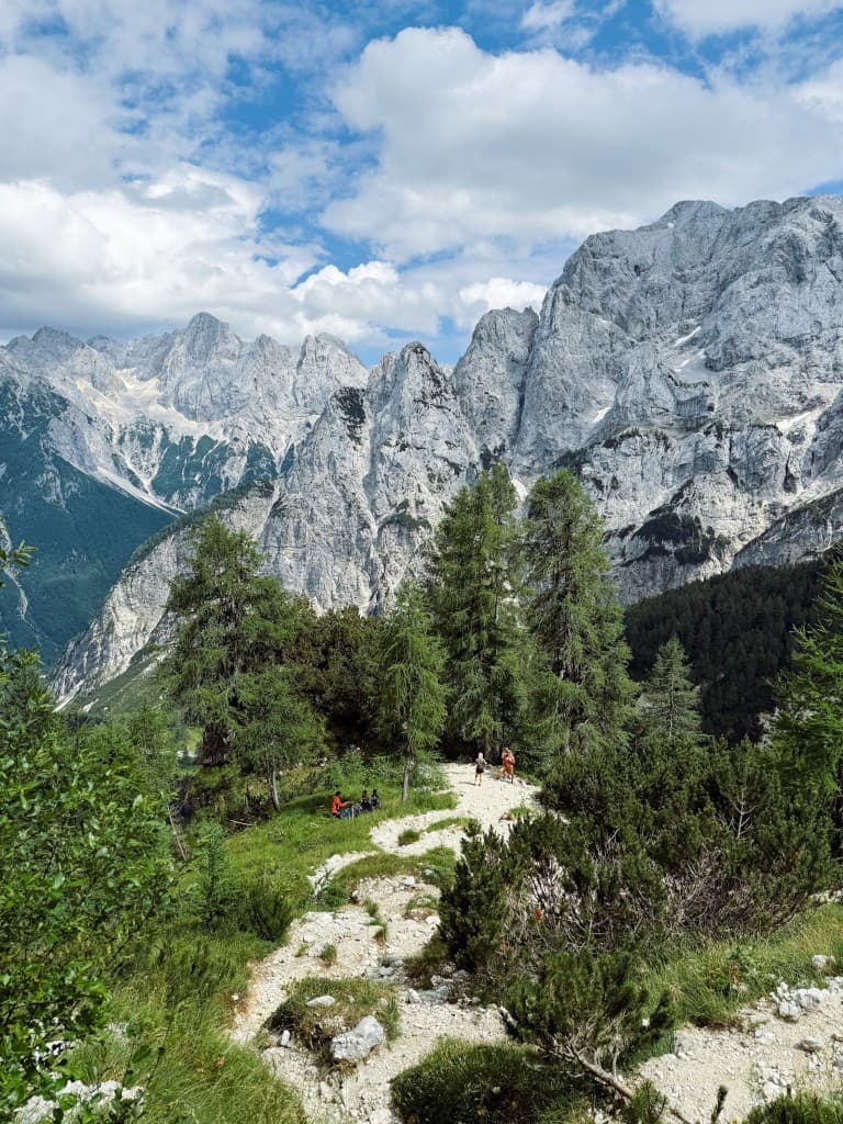 Alpine hiking trail