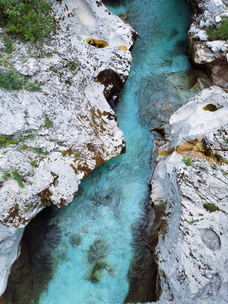 Turquoise river gorge